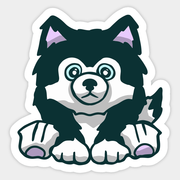 Wolf Sticker by il_valley